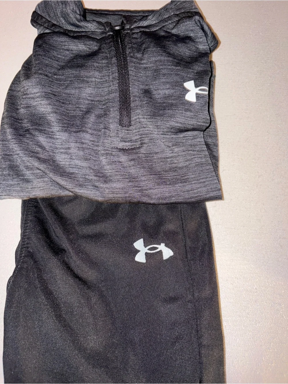 Nike Kids Blue Track Set & Under Armour Black Active Set - Matching Sportswear